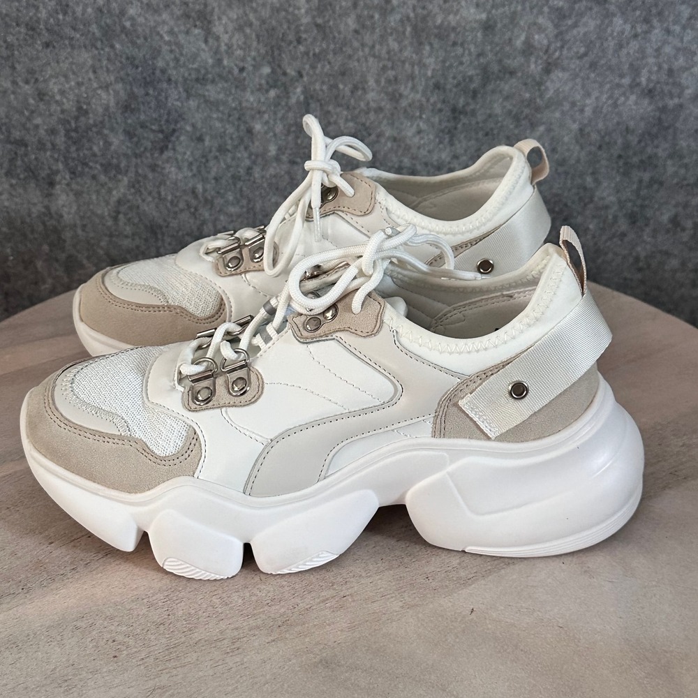 Berness Women Size 9 Chunky Platform Sneakers Thick Sole Walking Casual Trainers - Picture 5 of 16
